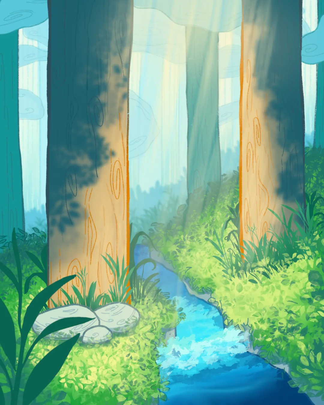 Sungai di hutan